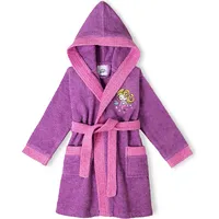 Interbaby Bērnu halāts, 2-4 gadi, violets kokvilnas frotē audums ar kapuci Ali00515-T2-4-32