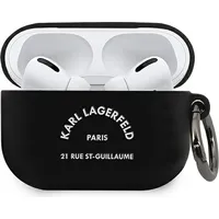Karl Lagerfeld case for Airpods Pro Klacapsilrsgbk black Silicone Rsg Klacapsilrsgbk1