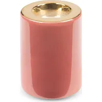 Keramikas svečturis Sibel 8X8X10 tumši rozā zelts 387495