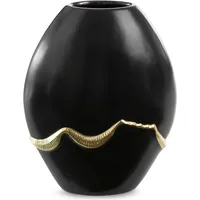 Keramikas vāze 20X11X25 Ebru 2 melnais zelts 388833