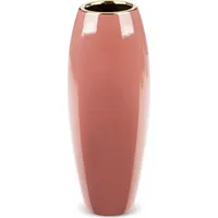 Keramikas vāze Sibel 03 12X12X30 tumši rozā zelts 387489