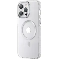 Kingxbar Magnētiskais maciņš iPhone 14 Plus Magsafe Pqy Ice Crystal Series sudraba krāsā 6959003509185