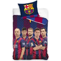 Kokvilnas gultas veļa 160X200 Fc Barcelona Team Messi Neimars Pikē Injesta Busketss 8023 Fcb9003-3 110564