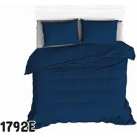 Kokvilnas gultasveļa 140X200 tumši zila 63 džinsa vienkrāsains 1948752