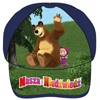 Masha and the Bear beisbola cepure 54 tumši zila 6911 zēnu kokvilnas 5200014