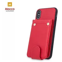 Mocco Smart Wallet Case Eko Ādas Apvalks Telefonam - Vizitkāršu Maks Priekš Apple iPhone Xs Max Sarkans 4752168062265