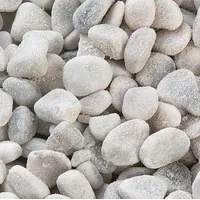 No Name Slīpēti balti akmeņi 16-25Сm, 1Kg Art706062