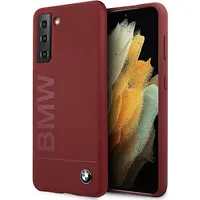 Original Case Bmw Hard Silicone Signature Logo Bmhcs21Mslblre for Samsung Galaxy S21 Plus Red Pok041710