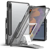 Ringke Fusion Combo Outstanding hard case with Tpu frame for Samsung Galaxy Tab S7 11  self-adhesive foldable stand grey Fc475R40