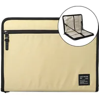 Ringke Smart Zip Pouch universal case for laptop, tablet Up to 13 , stand, bag, organizer, beige Light Beige