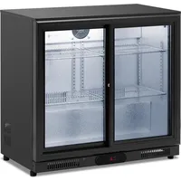 Royal Catering Dzērienu ledusskapis 2X bīdāmās durvis, tērauda korpuss 2-10C 208L 10012145