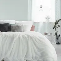 Sega gultas pārklājs 170X210 balts pinkains pleds Tiffany 1171205
