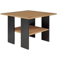 Top E Shop Moderna Table 60X60X45 cm Artisan Oak/Black Art/Cz