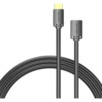 Vention Hdmi-A Male to Female 4K Hd Pvc Cable 1.5M Ahcbg Black
