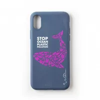 Wilma Ocean Whale iPhone X Xs ciemny niebieski dark blue Wpc1014Oripxs