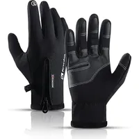 Winter phone sports gloves Size L - black Touchscreen Gloves Thickened 1 Black