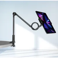 Wozinsky long flexible phone and tablet holder black Wthbk5