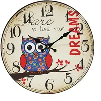 34X4 Time 06 Owl Dreams sienas pulkstenis 1167845