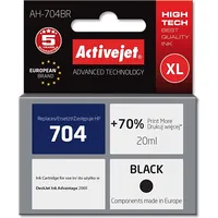 Activejet Ah-704Br Hp Printer Ink, Compatible with 704 Cn692Ae  Premium 20 ml black. Prints 70 more.