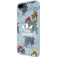 Adidas Floral Case Plastikāta Apvalks Priekš Apple iPhone X  Xs Zils Eu Blister Ad-Fc-Iphx-Bl