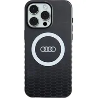 Audi Iml Big Logo Magsafe Case iPhone 15 Pro Max 6.7 czarny black hardcase Au-Imlmip15Pm-Q5 D2-Bk Au-Imlmip15Pm-Q5/D2-Bk