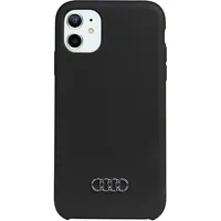 Audi Silicone Case iPhone 11  Xr 6.1 czarny black hardcase Au-Lsrip11-Q3 D1-Bk Au-Lsrip11-Q3/D1-Bk