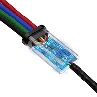 Baseus Cable Usb Fast 4In1 2Xusb-C / Lightning Micro 3.5A 1.2M Black Ca1T4-B01