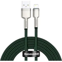Baseus Cafule Series Metal Data Cable Usb - Lightning 2.4A 2 m green Caljk-B06