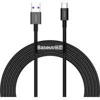 Baseus Superior Usb - Typ C fast charging data cable 66 W 11 V  6 A Huawei Supercharge Scp 2 m black Catys-A01