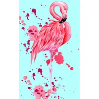 Bērnudārza dvielis 30X50 Flamingo piparmētru rozā 31077 bērnu kokvilna putns rokām 2300983