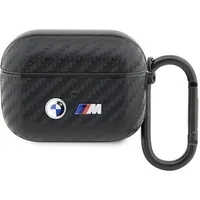 Bmw Bmapwmpuca2 Airpods Pro cover black Carbon Double Metal Logo Bmw000613-0