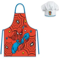 Brandmac Bērnu priekšauts ar Spiderman cepuri, sarkans pavāra komplekts 1275728