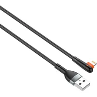 Cable Usb to Lightning Ldnio Ls561, 2.4A, 1M Black Ls561