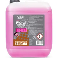 Clinex Grīdas tīrīšanas šķidrums bez svītrām, spīdums, Ziedu smarža - Vaigu sārtums 10L 77-895