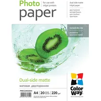 Colorway Matte Dual-Side Photo Paper, 20 sheets, A4, 220 g/m² Pmd220020A4