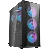 Darkflash Dk352 Plus Computer Case with 4 fans Black