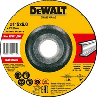 Dewalt-Akcesoria metāla slīpēšanas disks 115X22.23X6 mm Augstas Veiktspēja Dewalt Dwa4514Ia-Ae