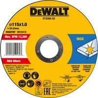 Dewalt-Akcesoria nerūsējošā tērauda griešanas disks 115X22,23X1,0 mm Dewalt Dt3506-Qz