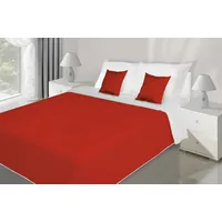 Divpusējs gultas pārklājs 220X240 sarkanbalts Jane 04 991958