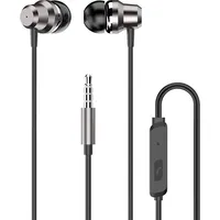Dudao in-ear headphones headset with remote control and microphone 3.5 mm mini jack silver X10 Pro