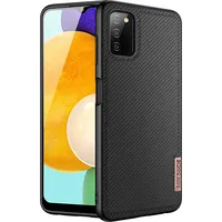 Dux Ducis Fino case covered with nylon material for Samsung Galaxy A03S black Black
