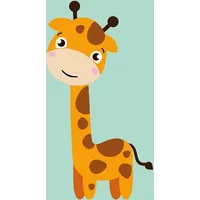 Dvielis bērnudārzam 30X50 Giraffe Animals 001 jūra 4986 bērnu kokvilna 2301267