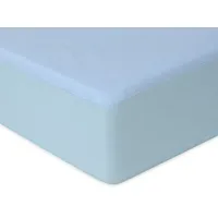Džersijai pieguļošs palags 130/140X190/200X30 zils ar gumiju augstajam matracim 30 cm Džersija 1 Tm005224