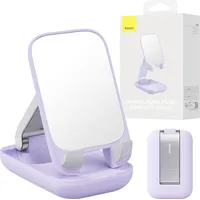 Folding phone stand Baseus with mirror Purple B10551501511-00