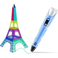 Fusion 3D printēšanas pildspalva dažādu figūru izgatavošanai no Pla  Abs materiāliem Ø 1.75Mm zila Fus3Dpenbl