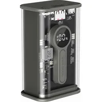 Gembird Pb09-Tqc3-01 Transparent Qc3.0 quick charging power bank, 9000 mAh, black