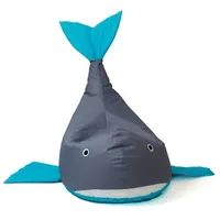Go Gift Sako bag pouffe Whale grey-blue L 110 x 80 cm Art1205988