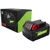 Green Cell Battery for Milwaukee M18 18V 5Ah Replacement B5 4932430483 Gcptml18V5