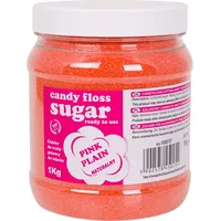 Gsg24 Krāsains cukurs kokvilnas konfektei rozā dabīgā konfektes garša 1Kg Cuk-Roz-1Kg