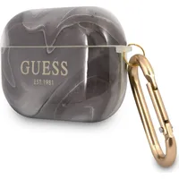 Guapunmk Guess Tpu Shiny Marble Case for Airpods Pro Black